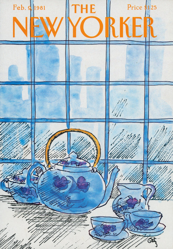 Tea Time- The New Yorker - Authentic Vintage Cover Art