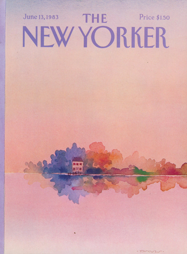 Wishful Watercolors- The New Yorker - Authentic Vintage Cover Art