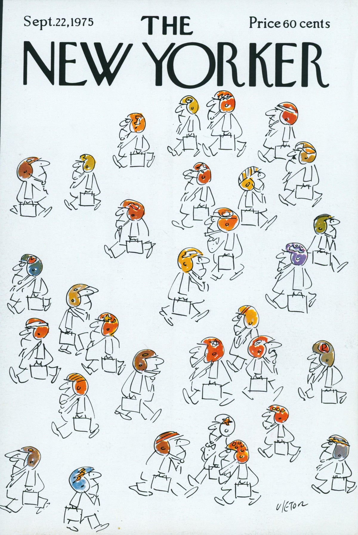 War Helmets- The New Yorker - Authentic Vintage Cover Art