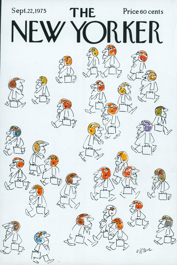 War Helmets- The New Yorker - Authentic Vintage Cover Art