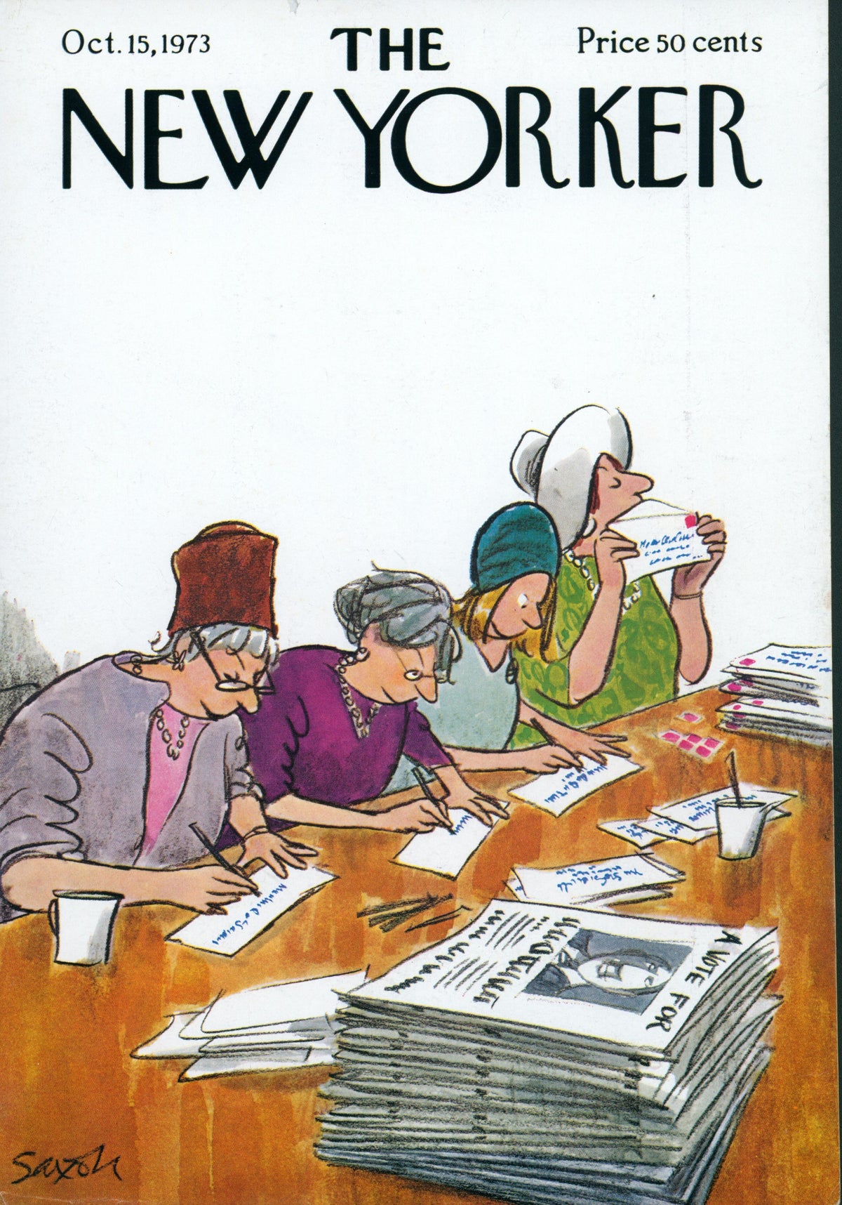 Signed & Sealed- The New Yorker - Authentic Vintage Cover Art