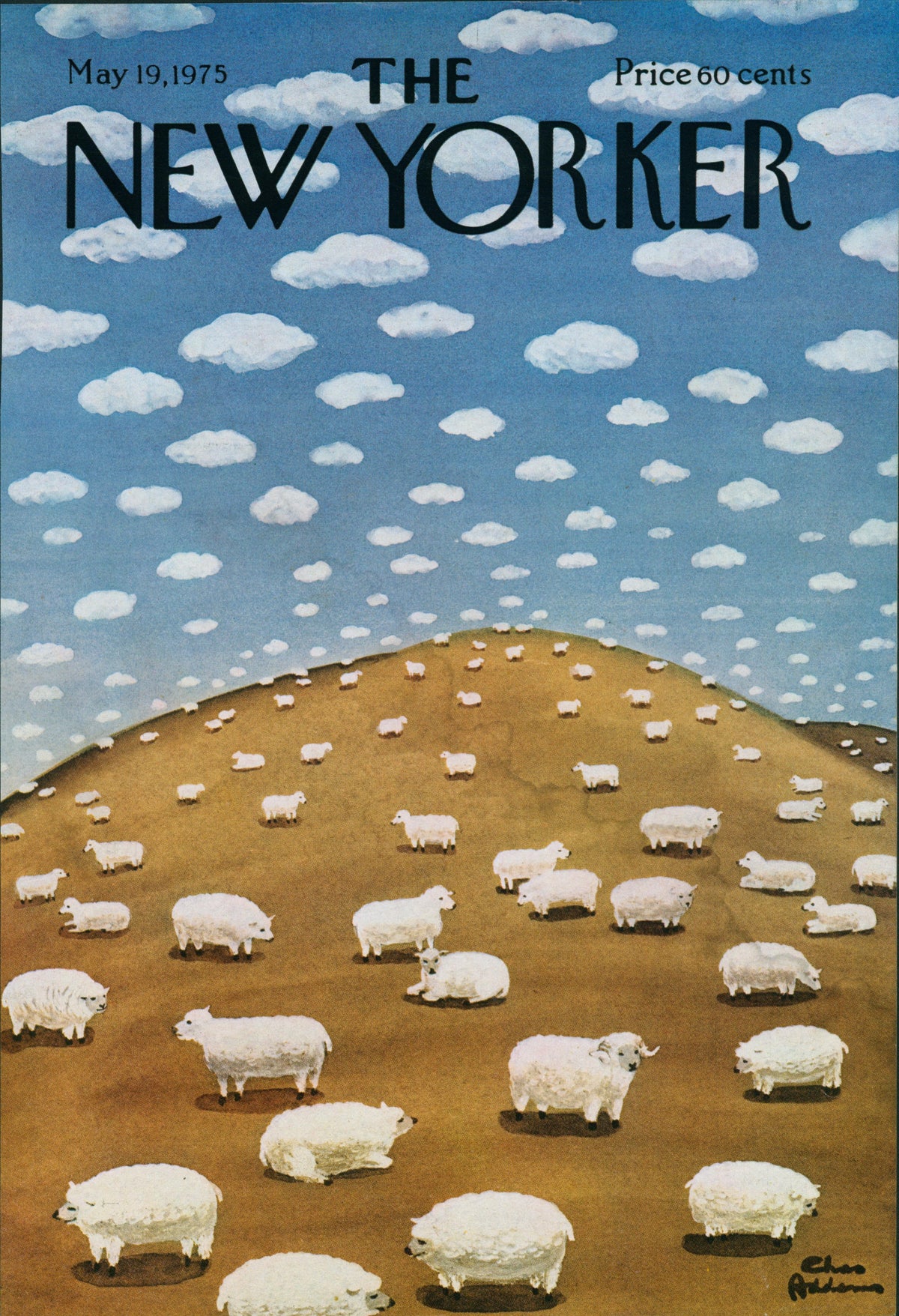Counting Sheep- The New Yorker - Authentic Vintage Cover Art