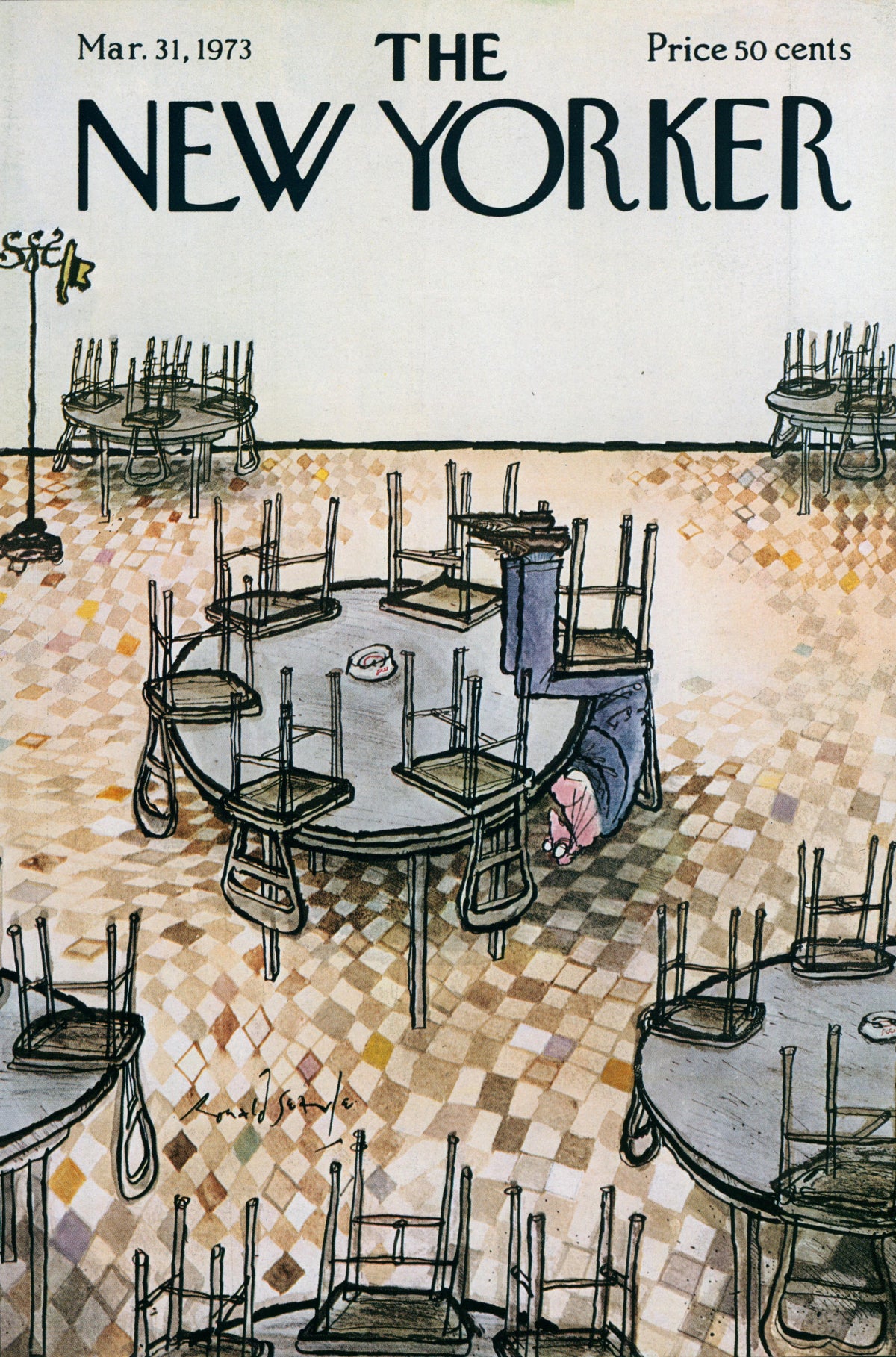 Closing Time- The New Yorker - Authentic Vintage Cover Art