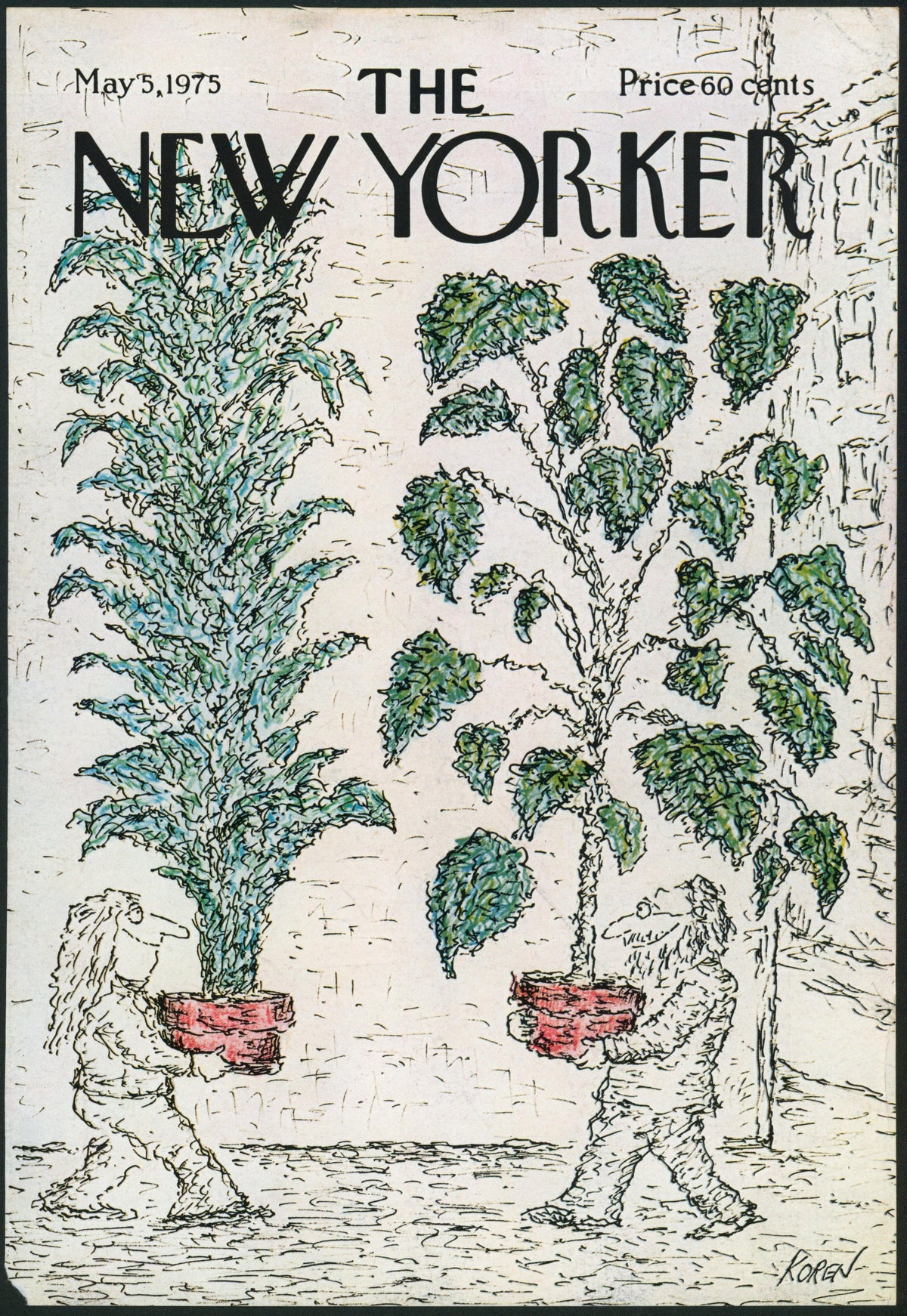 Tree Envy- The New Yorker - Authentic Vintage Cover Art