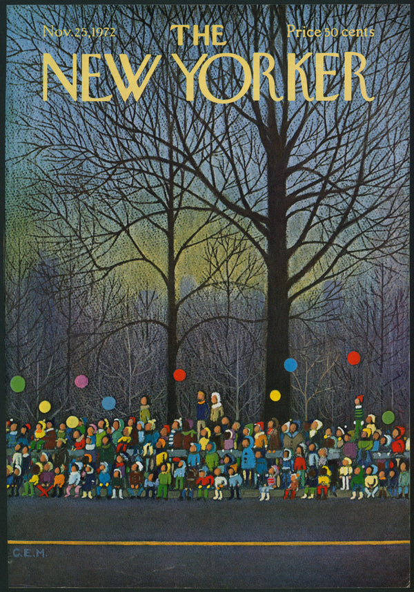 November Nights- The New Yorker - Authentic Vintage Cover Art