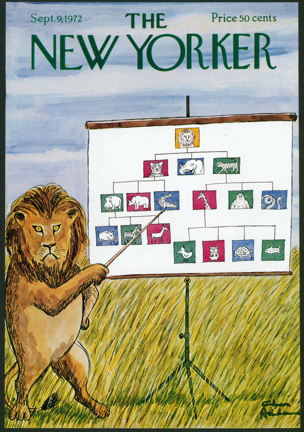 King of the Jungle- The New Yorker - Authentic Vintage Cover Art
