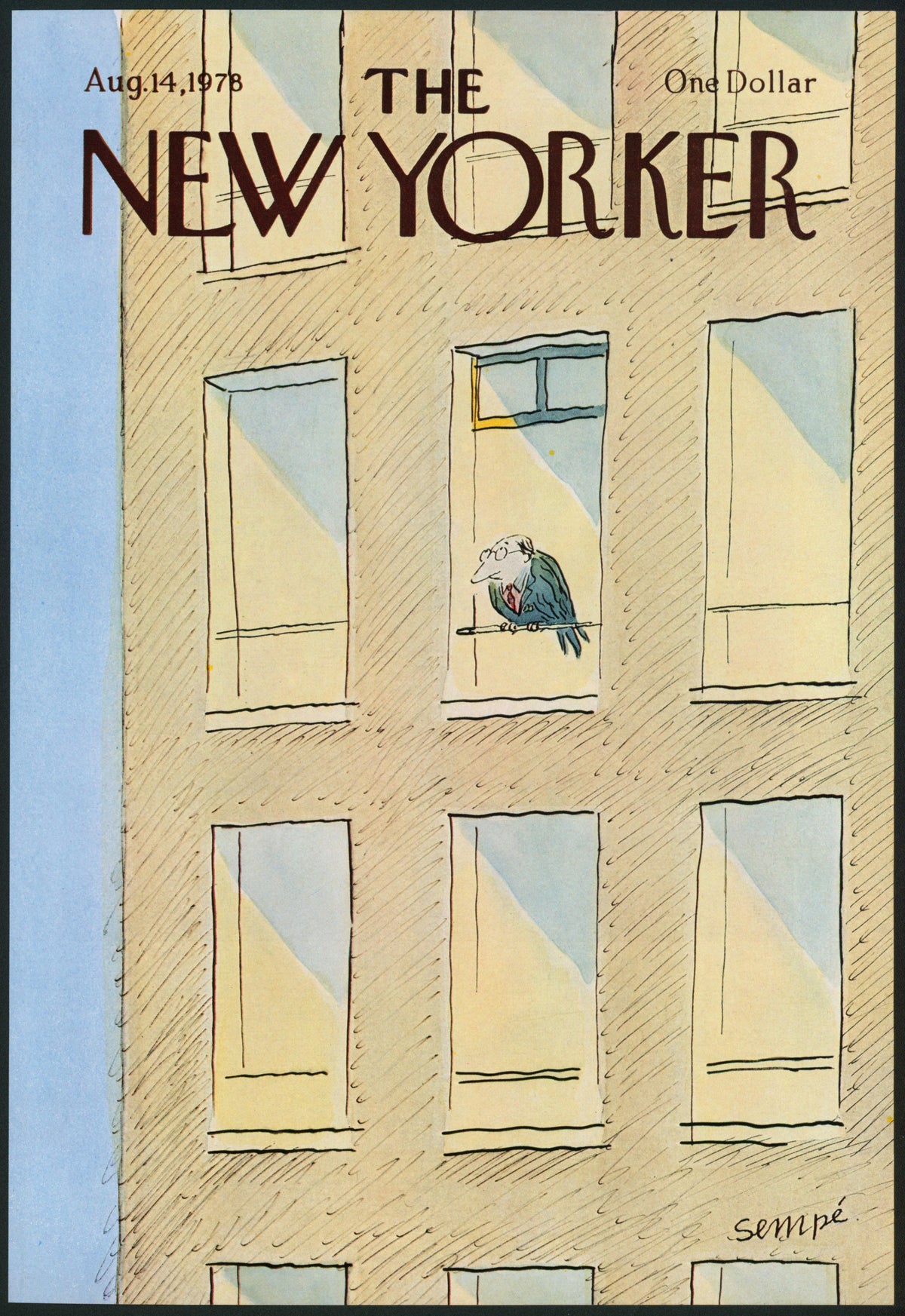 City Bird- The New Yorker - Authentic Vintage Cover Art