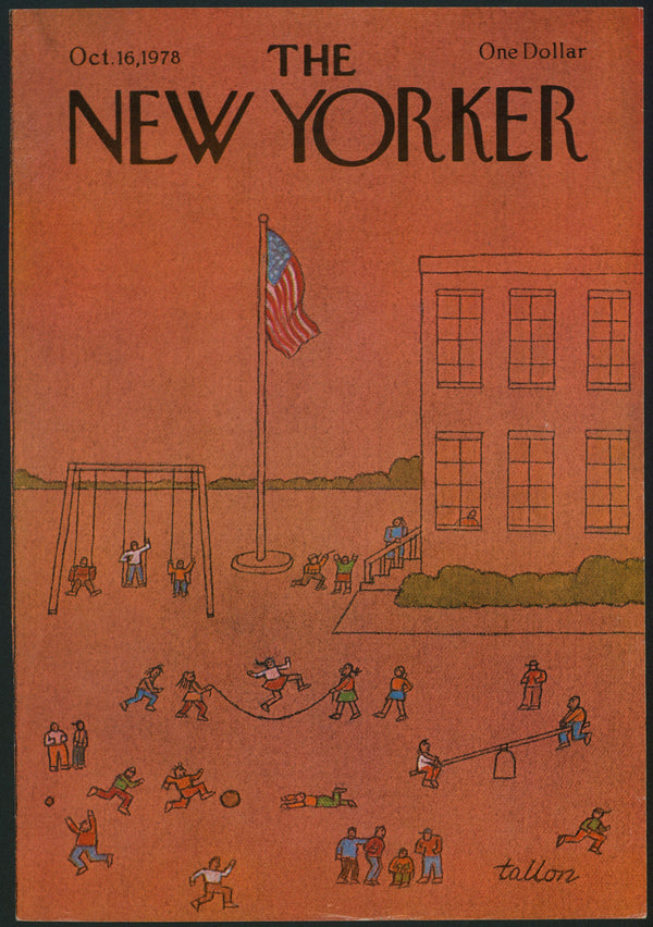 All American Playground- The New Yorker - Authentic Vintage Cover Art