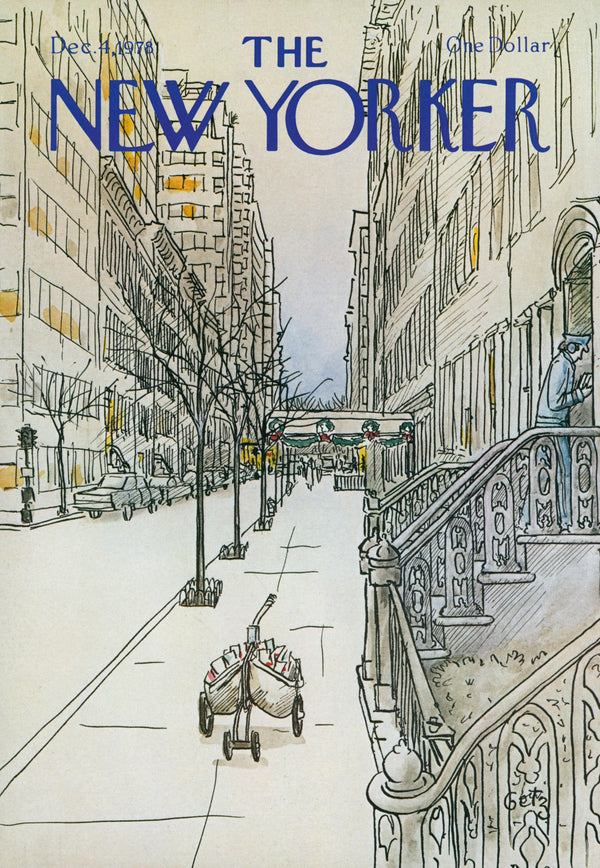 Holiday Mail Delivery- The New Yorker - Authentic Vintage Cover Art