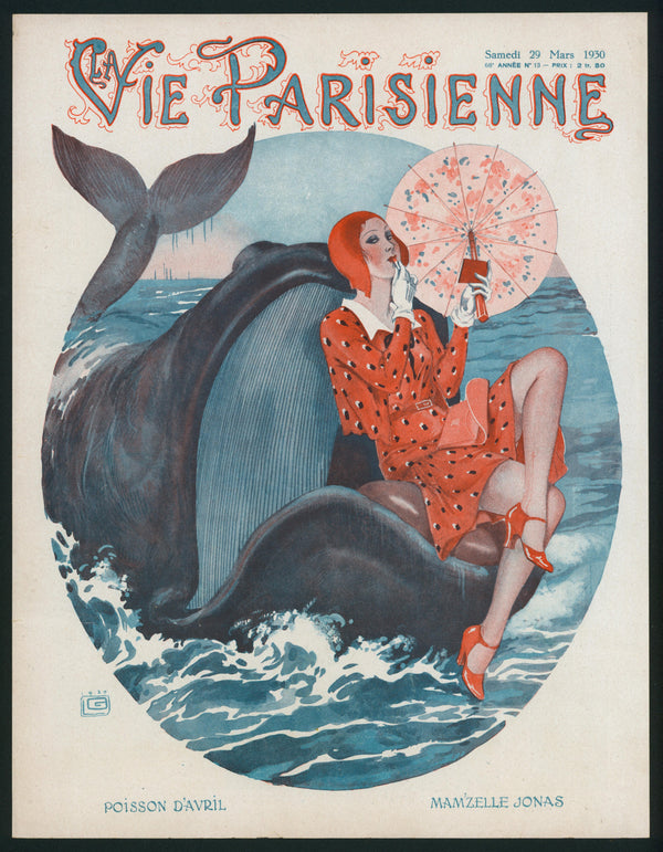 Madame Jonah- La Vie Parisienne - Authentic Vintage Cover Art