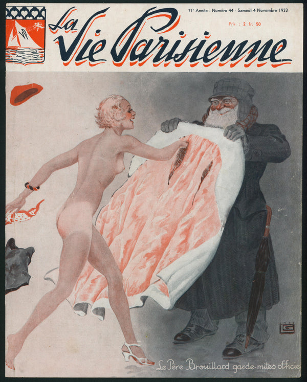 Winter Wardrobe- La Vie Parisienne - Authentic Vintage Cover Art