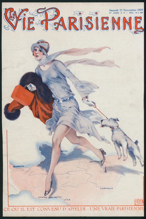 A True Parisian Woman- La Vie Parisienne - Authentic Vintage Cover Art