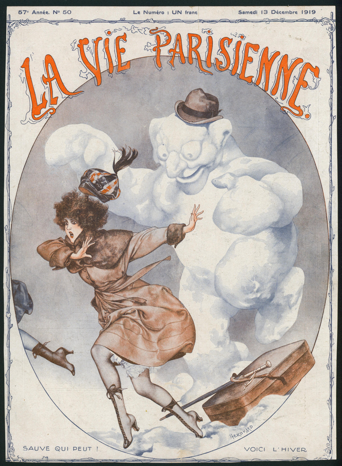 Winter is Coming- La Vie Parisienne - Authentic Vintage Cover Art