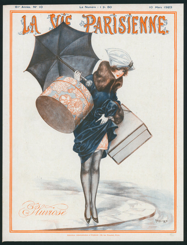 Rainy Days- La Vie Parisienne - Authentic Vintage Cover Art