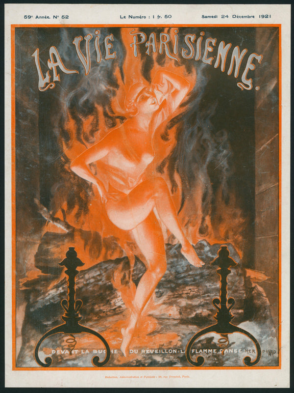Dance of Flames- La Vie Parisienne - Authentic Vintage Cover Art