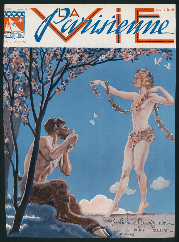 Flora and Fauna- La Vie Parisienne - Authentic Vintage Cover Art