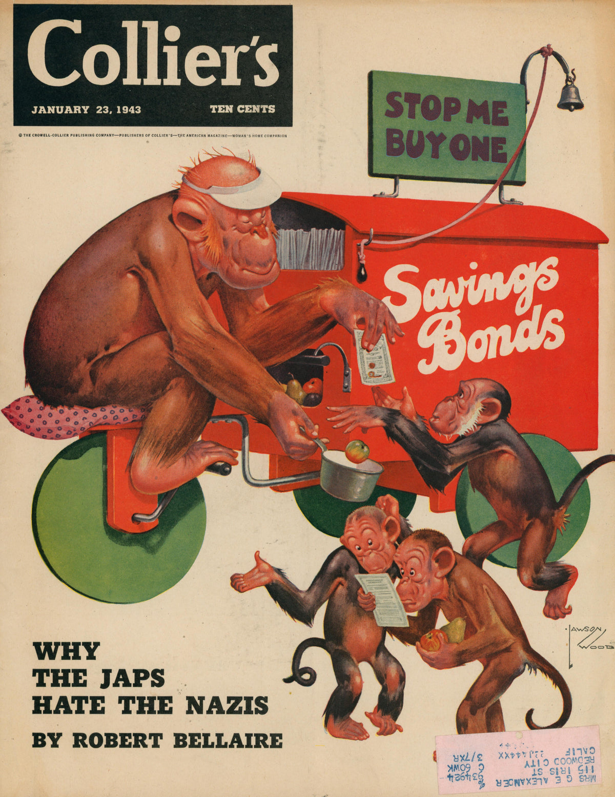 1- Collier's Magazine - Authentic Vintage Cover Art