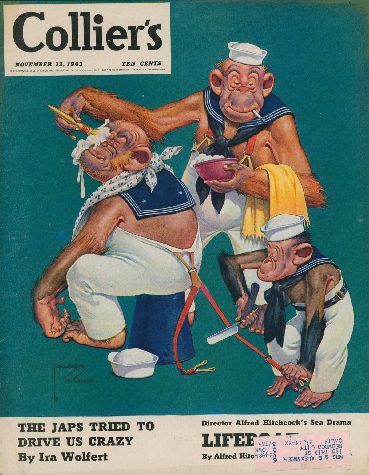 3- Collier's Magazine - Authentic Vintage Cover Art