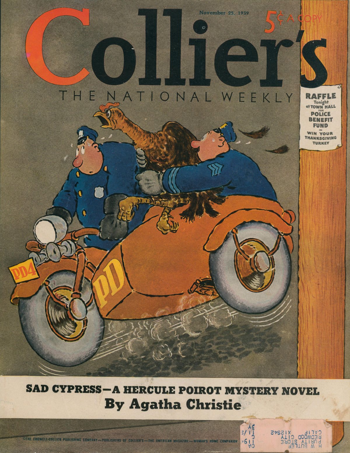 Booked Before Dinner- Collier's Magazine - Authentic Vintage Cover Art