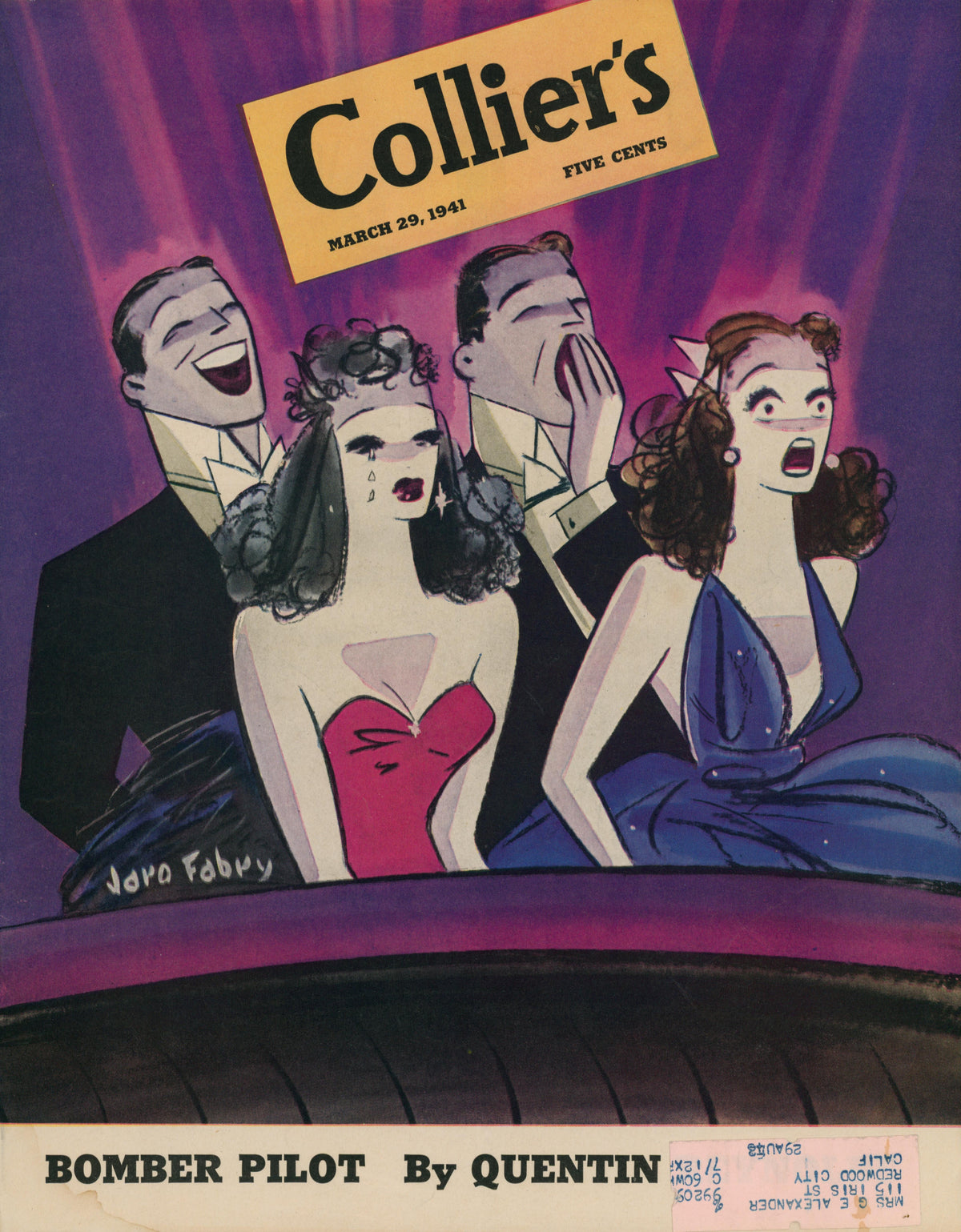 6- Collier's Magazine - Authentic Vintage Cover Art