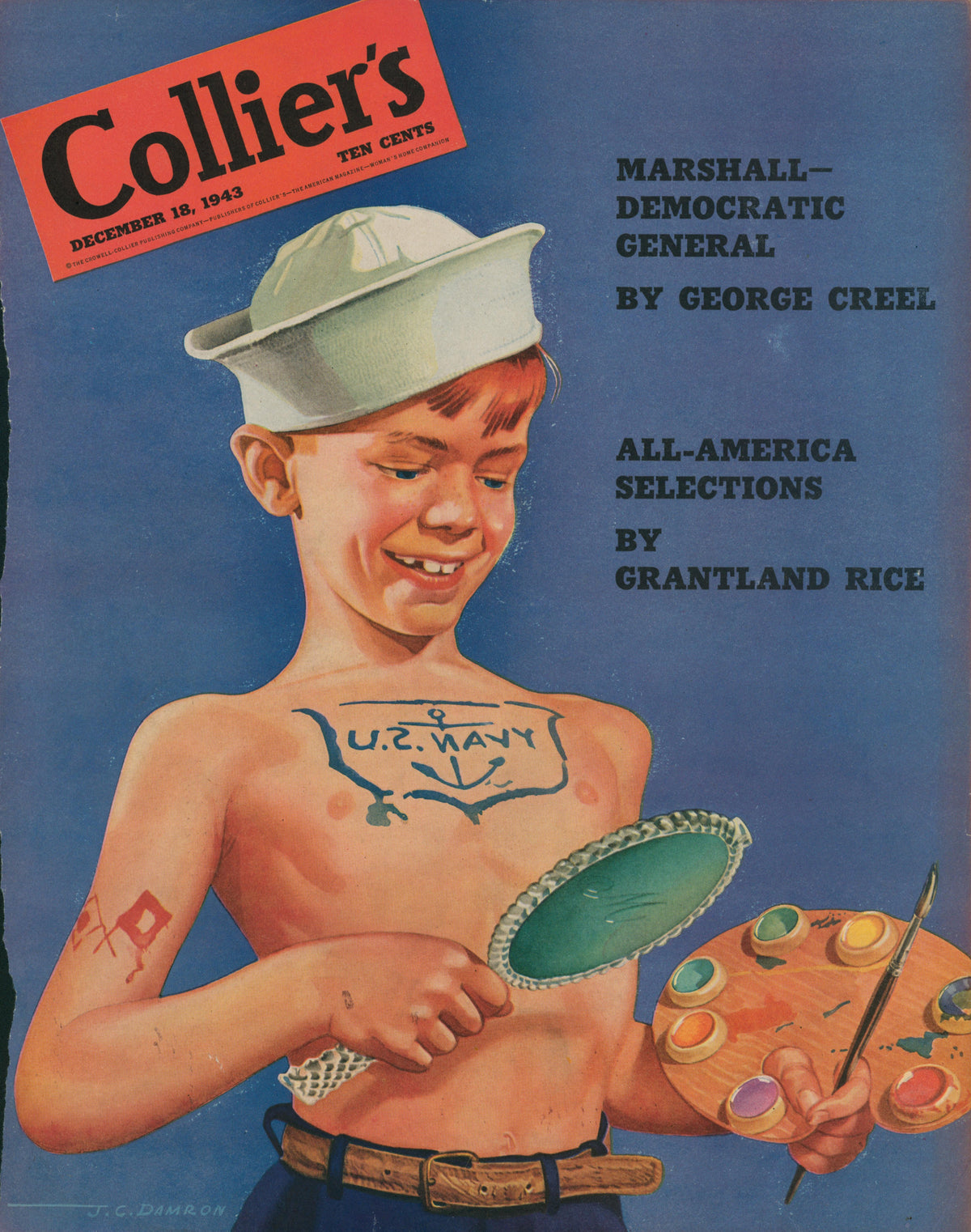 7- Collier's Magazine - Authentic Vintage Cover Art