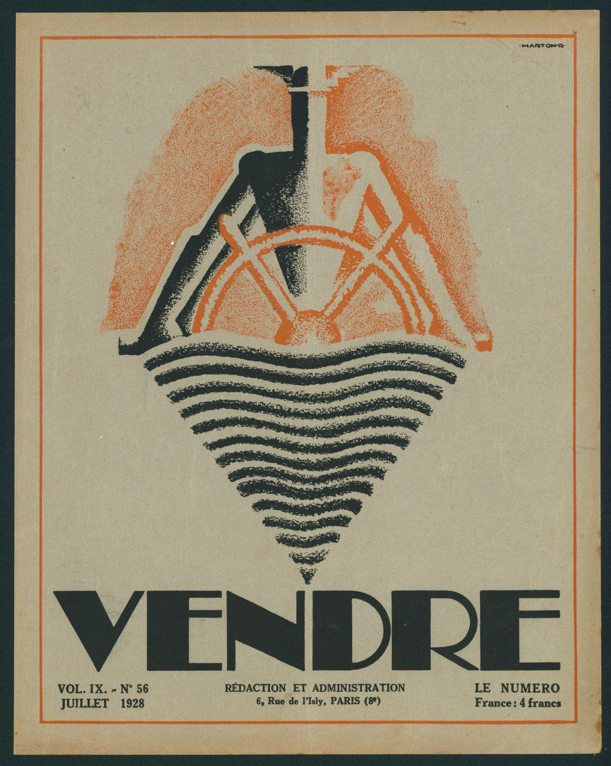 The Wheel of Commerce- Vendre Cover Cover Art - Authentic Vintage Posters