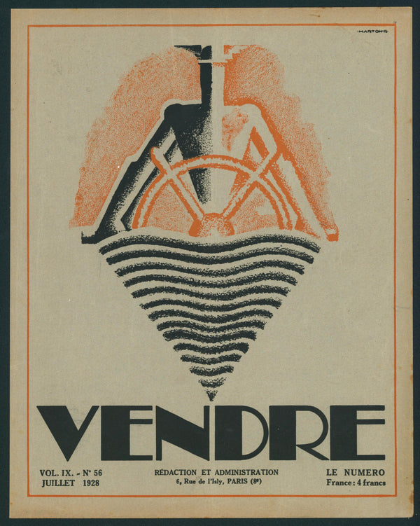 The Wheel of Commerce- Vendre Cover Cover Art - Authentic Vintage Posters