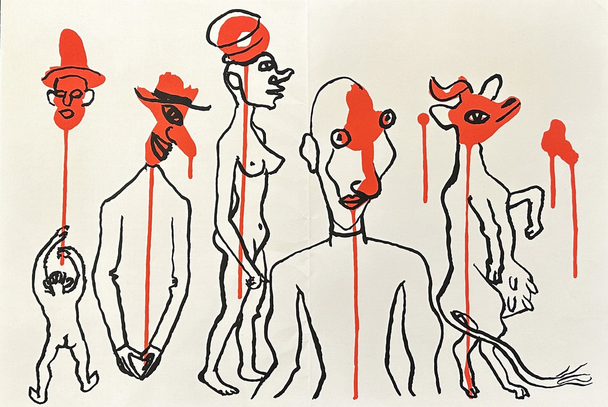 Derriere Le Mirroir by Alexander Calder - Authentic Vintage Illustration