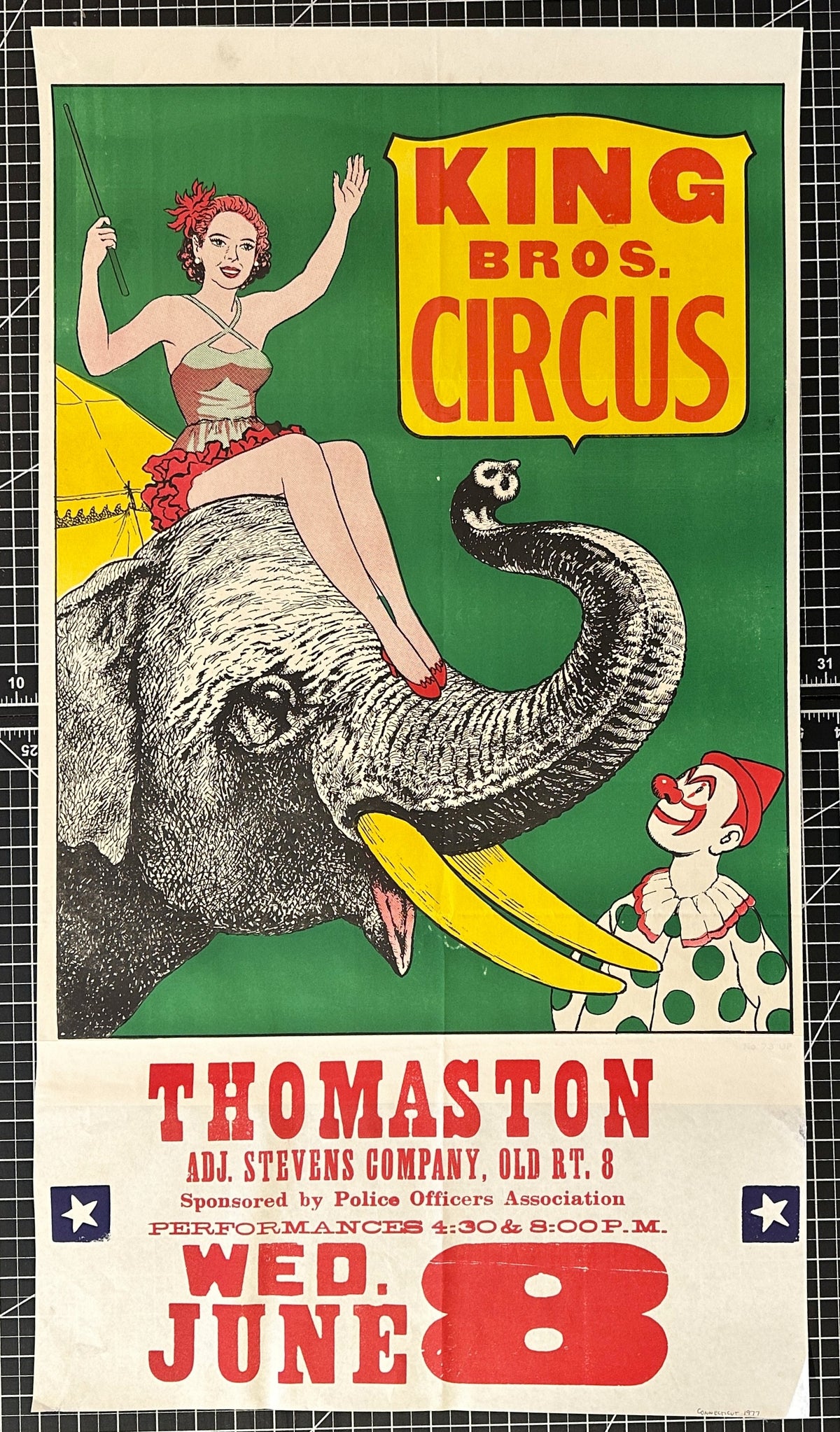 King Bros. Circus - Authentic Vintage Poster