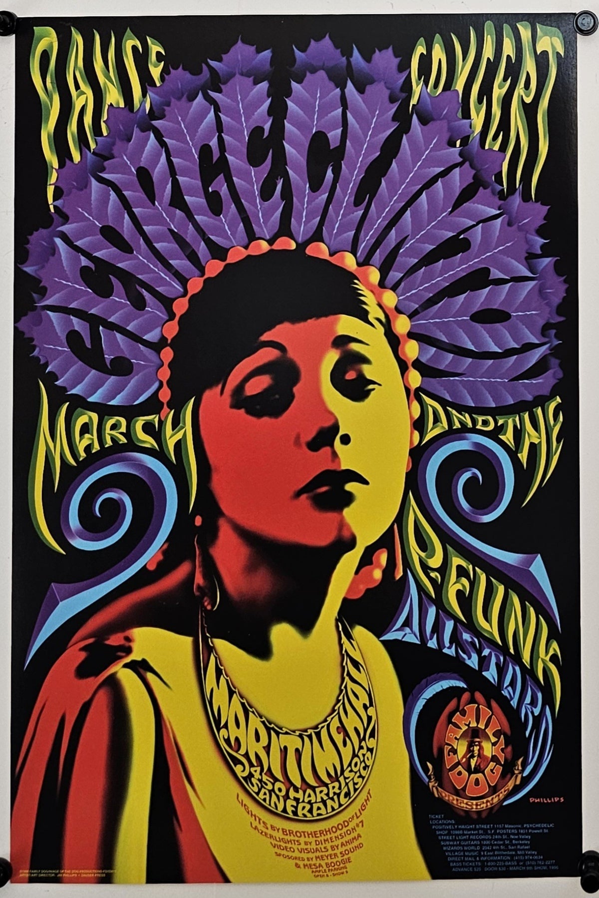 George Clinton by Jim Phillips - Original Vintage Poster