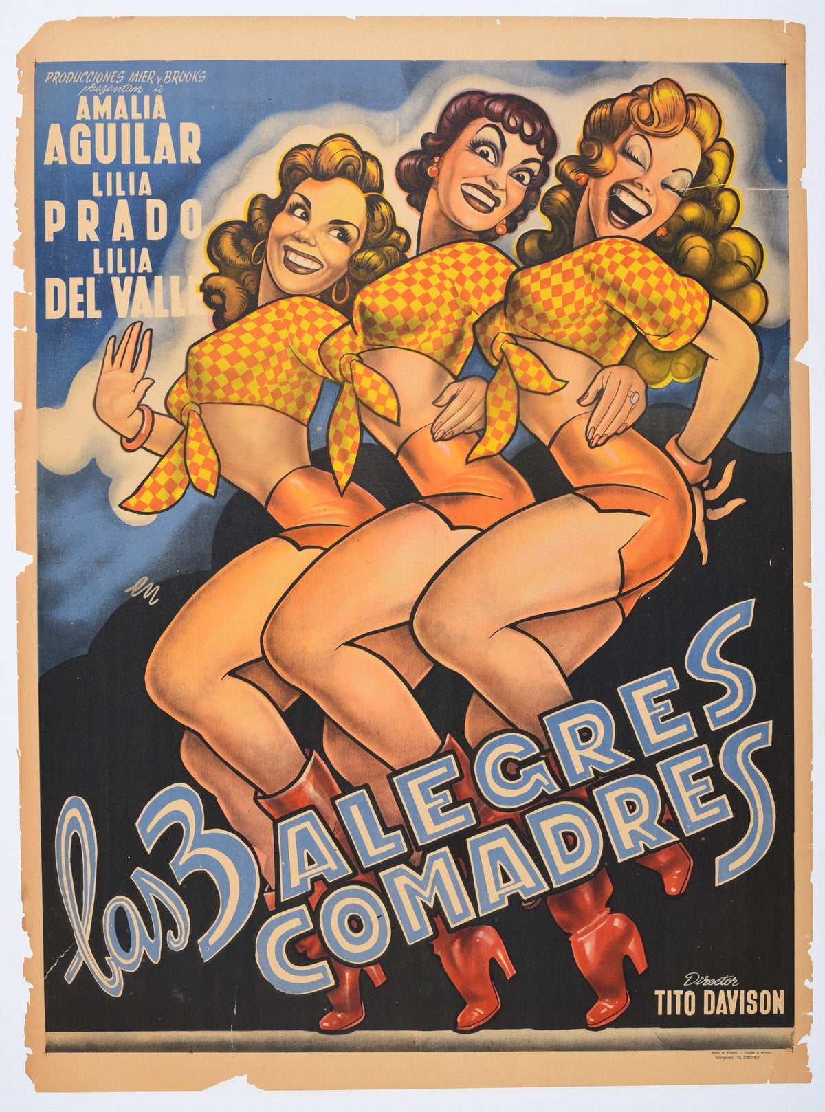 Las 3 Alegres Comadres - Authentic Vintage Poster