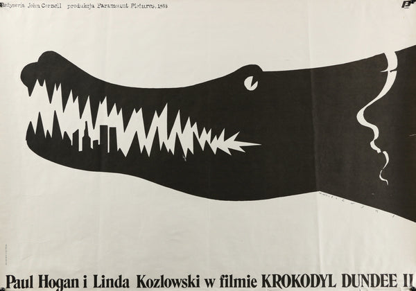 Crocodile Dundy II- Polish Release - Authentic Vintage Poster