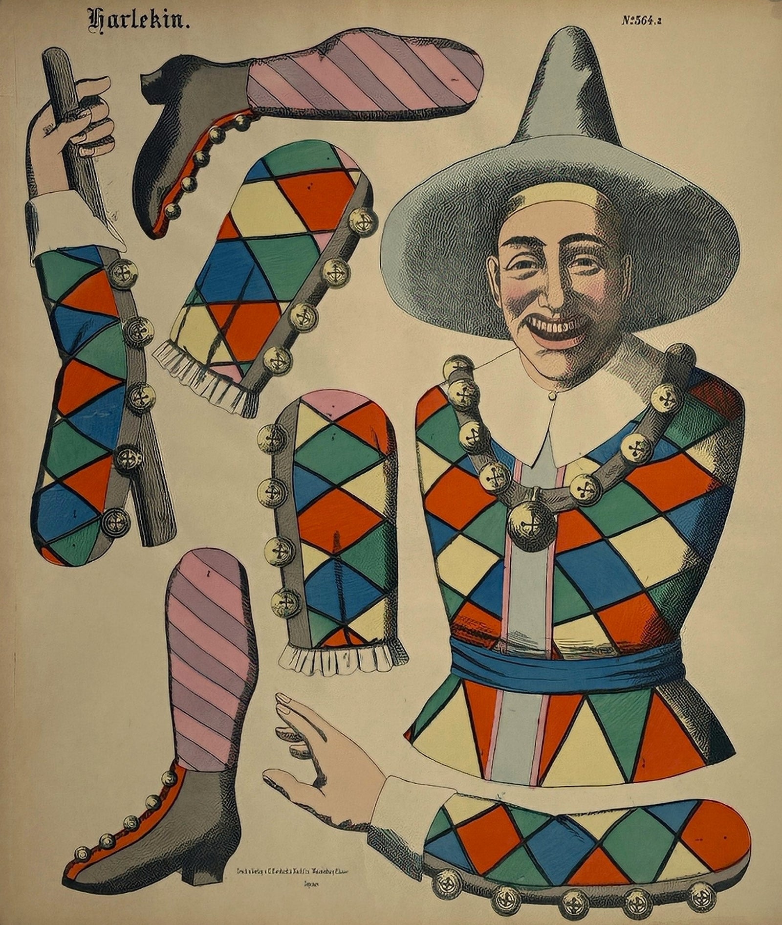 Wissembourg, Cut Out Game - Authentic Vintage Poster