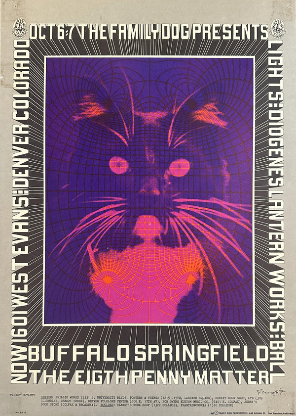 Buffalo Springfield in Denver (FD-D5-1) - Original Vintage Poster