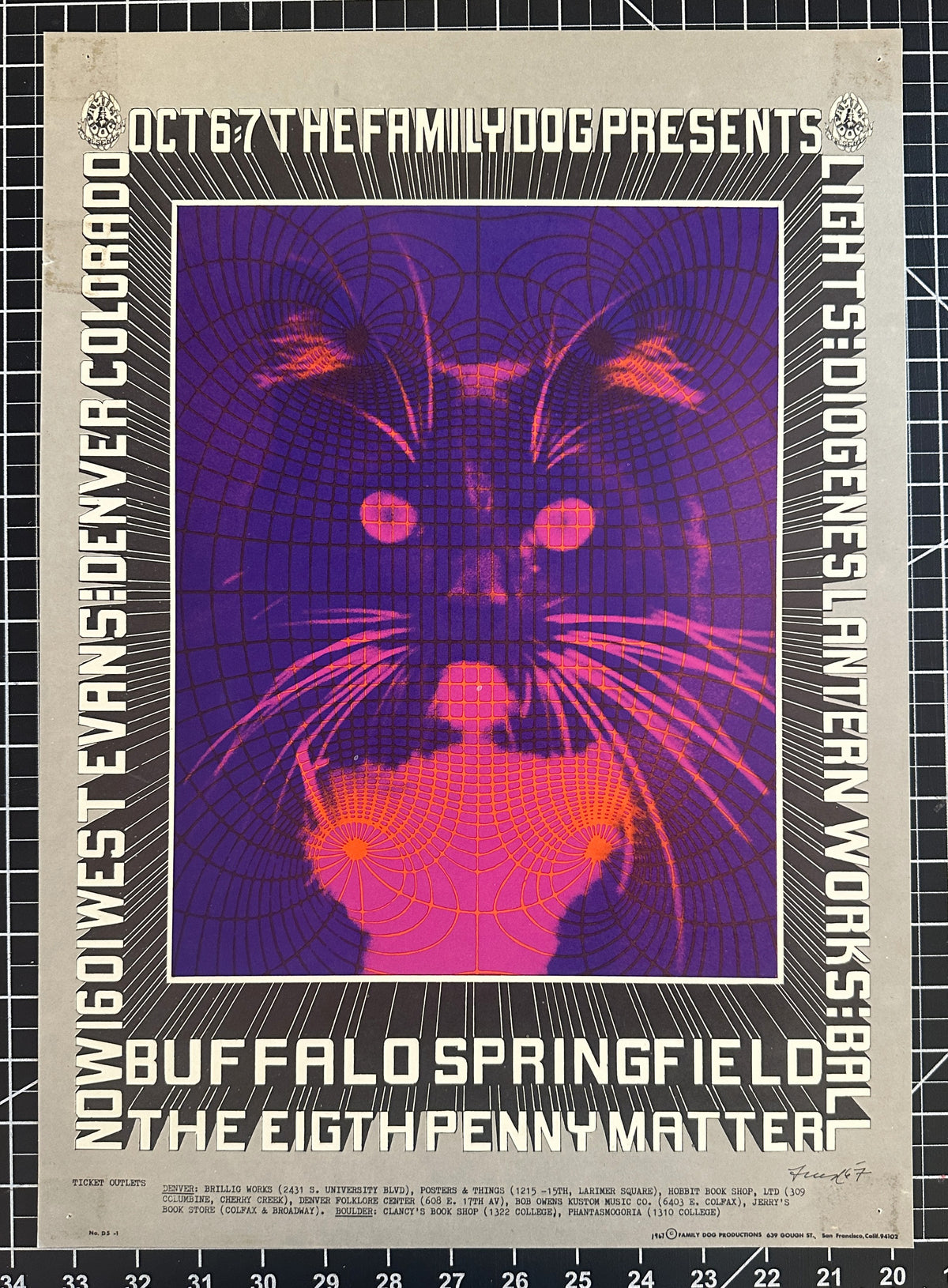 Buffalo Springfield in Denver (FD-D5-1) - Original Vintage Poster