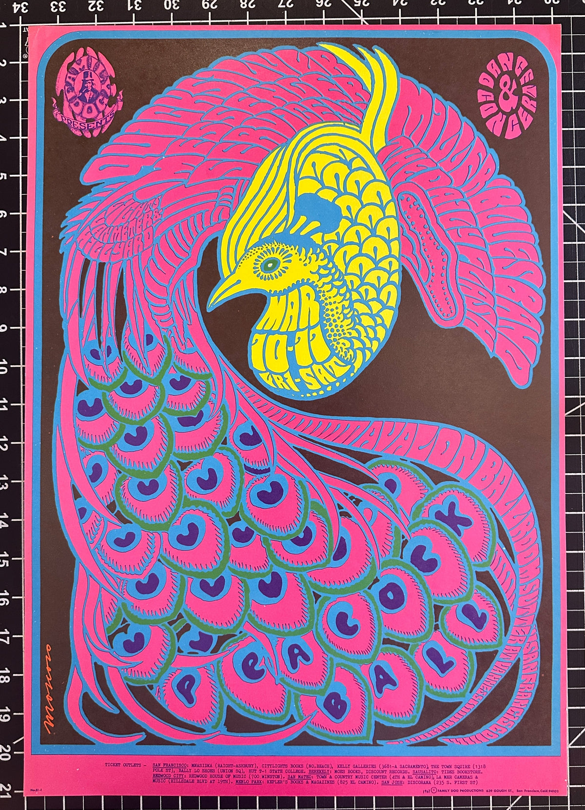 Steve Miller Blues Band by Moscoso (FD-51-1) - Original Vintage Poster