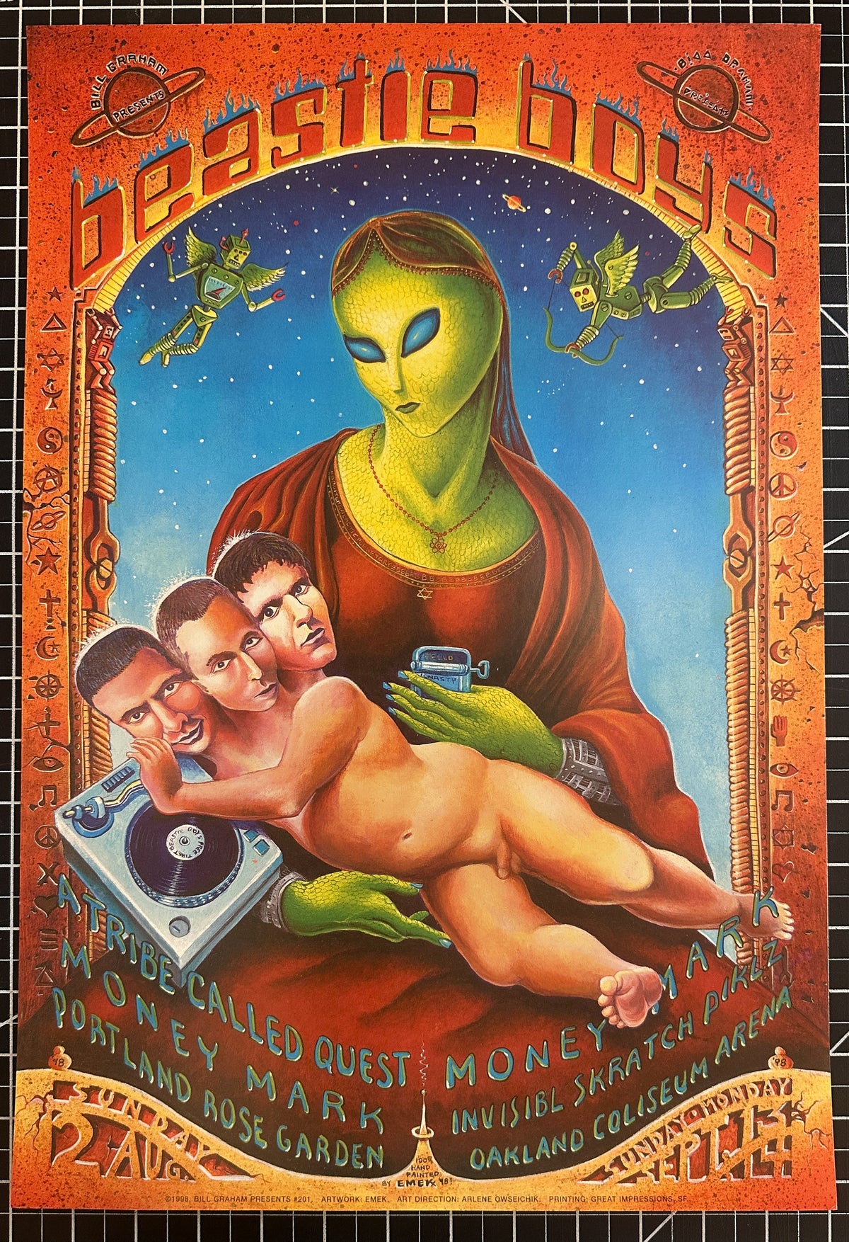 Beastie Boys, A Tribe Called Quest by Emek (BGP-201-1) - Original Vintage Poster