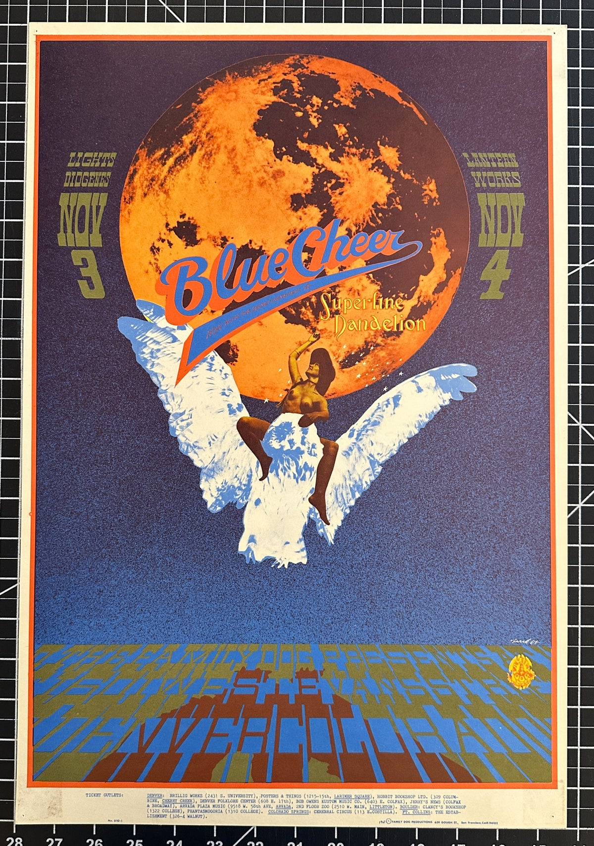 Blue Cheer by Rick Griffin (FD-D10-1) - Original Vintage Poster