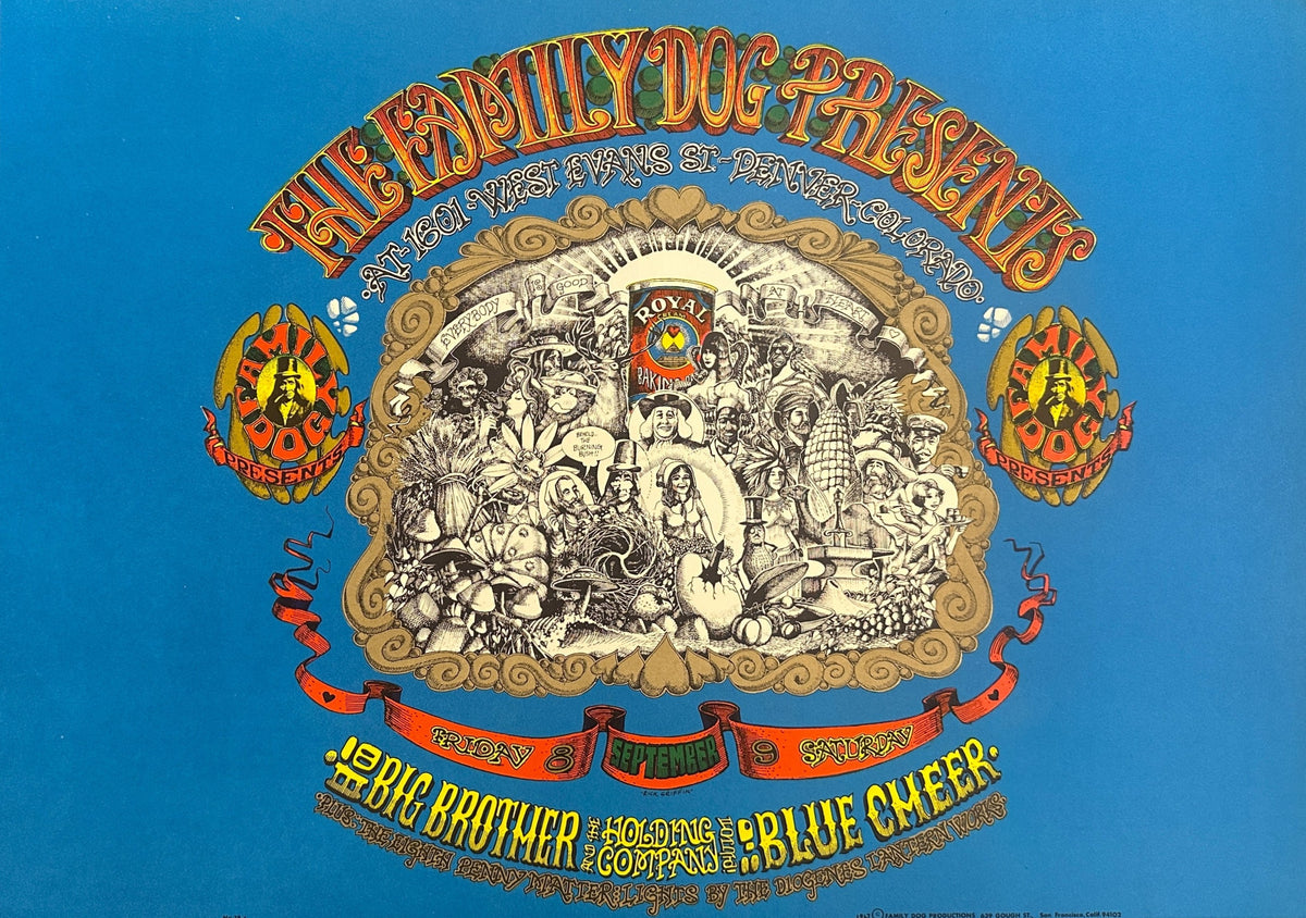 Big Brother, Blue Cheer by Rick Griffin (FD-79-1) - Original Vintage Poster