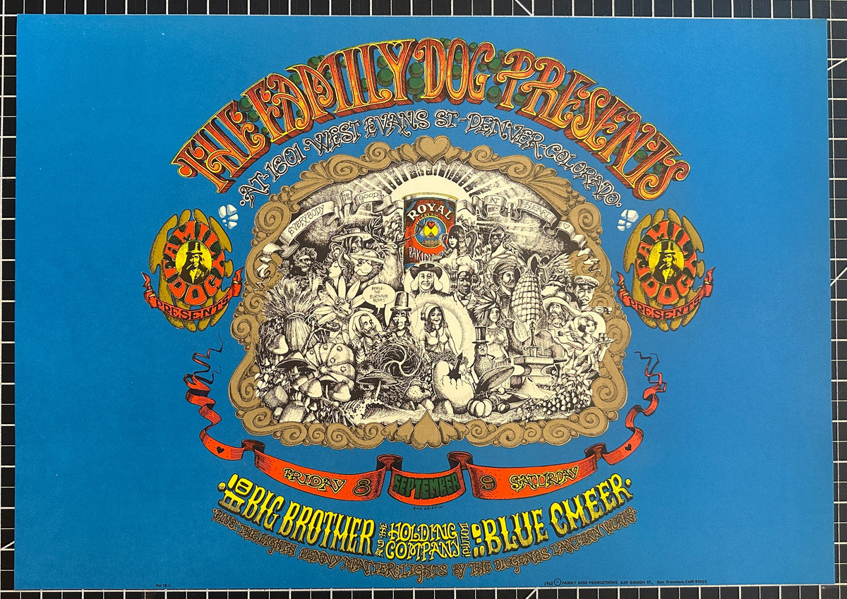 Big Brother, Blue Cheer by Rick Griffin (FD-79-1) - Original Vintage Poster