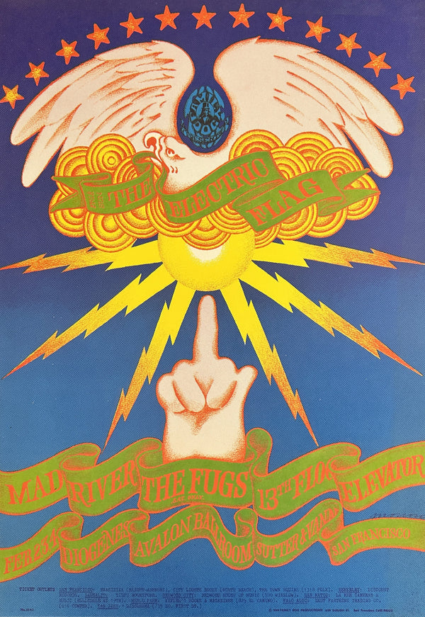 Electric Flag by Moscoso (FD-104-1) - Original Vintage Poster