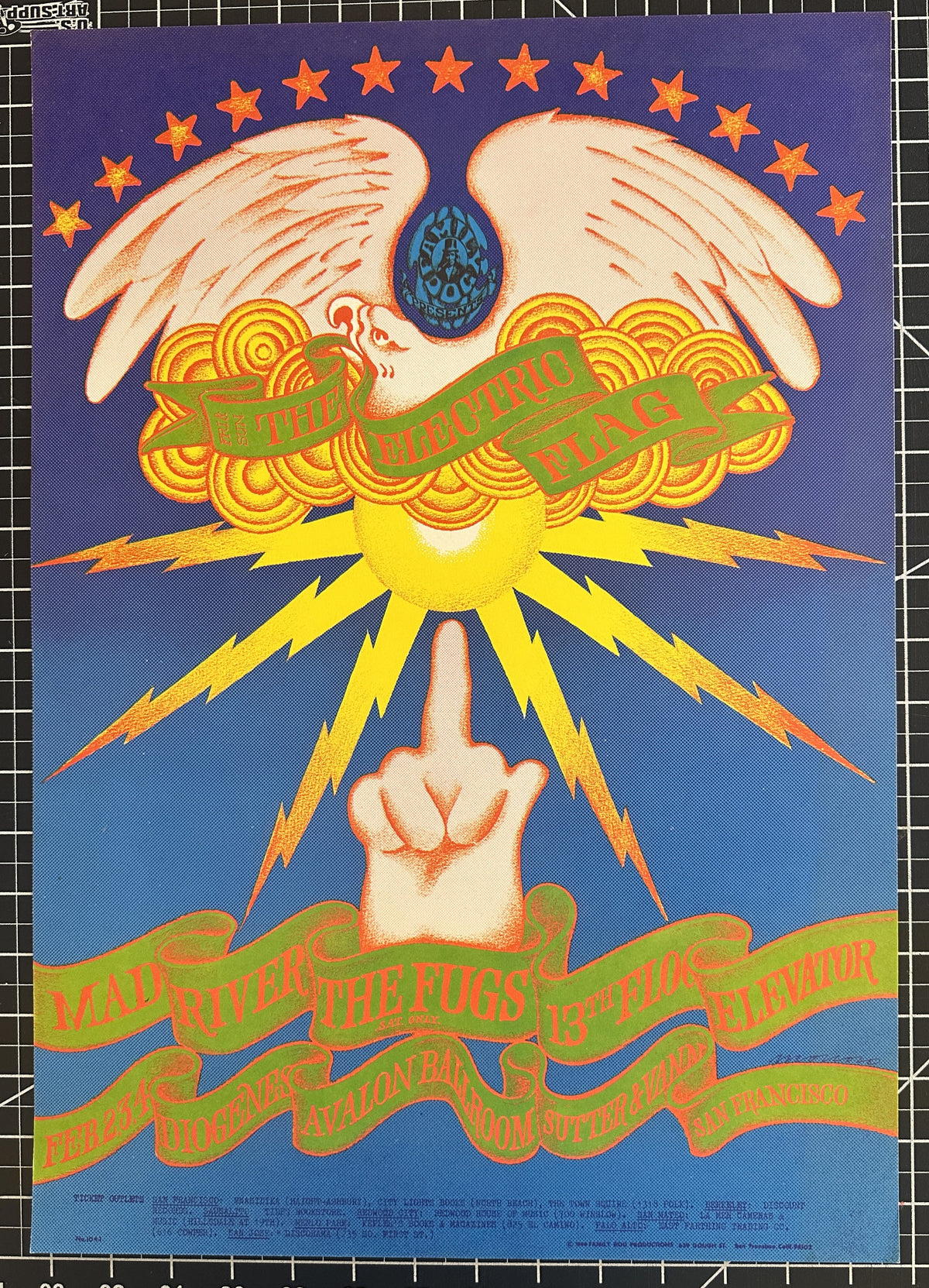 Electric Flag, Avalon Ballroom (FD-104-1)  - Original Vintage Poster