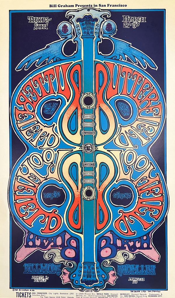 Butterfield Blues Band by Greg Irons (Reissue) - Original Vintage Poster