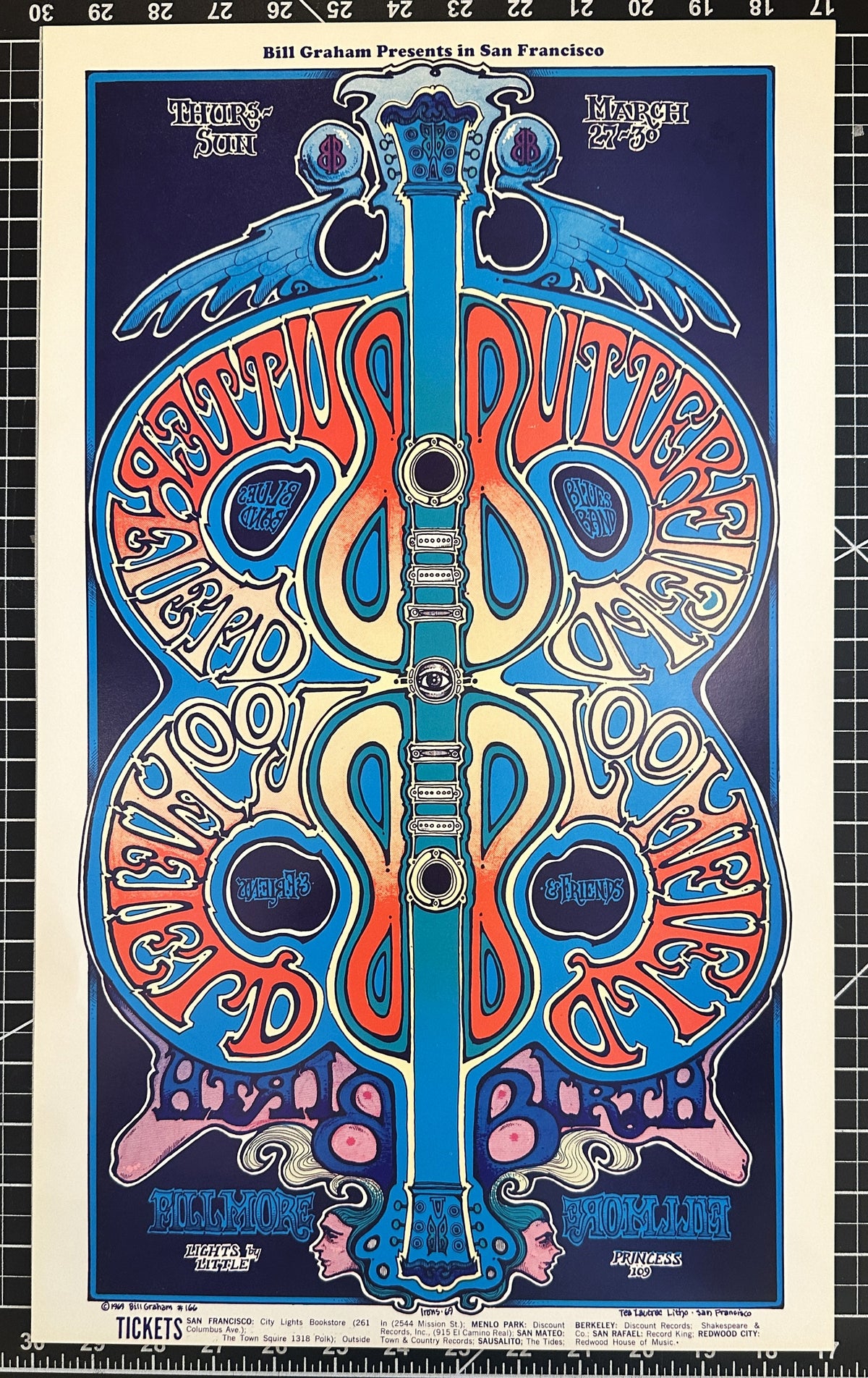 Butterfield Blues Band by Greg Irons (Reissue) - Original Vintage Poster