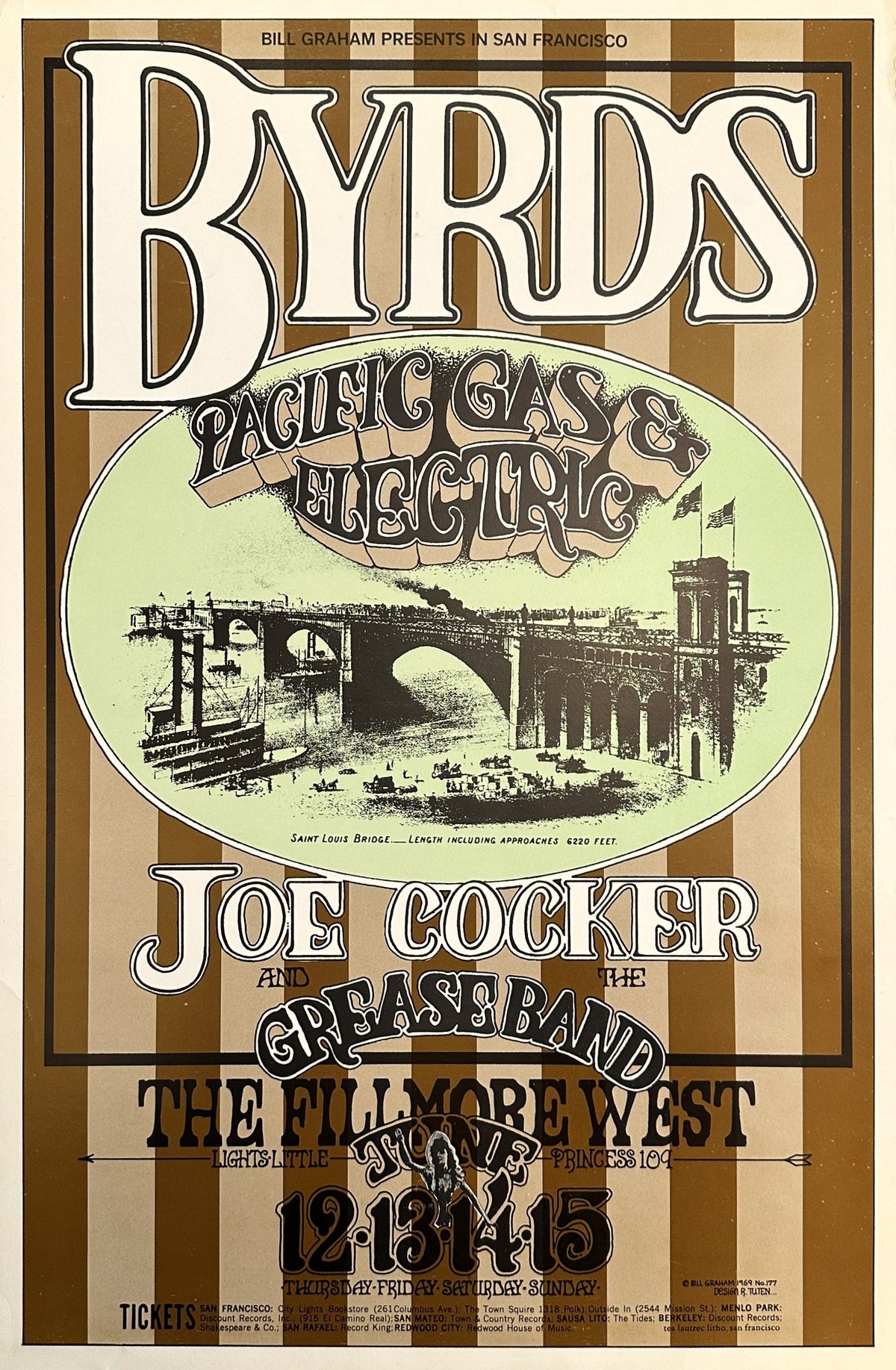 The Byrds, by Randy Tuten (BG-177-1) - Original Vintage Poster