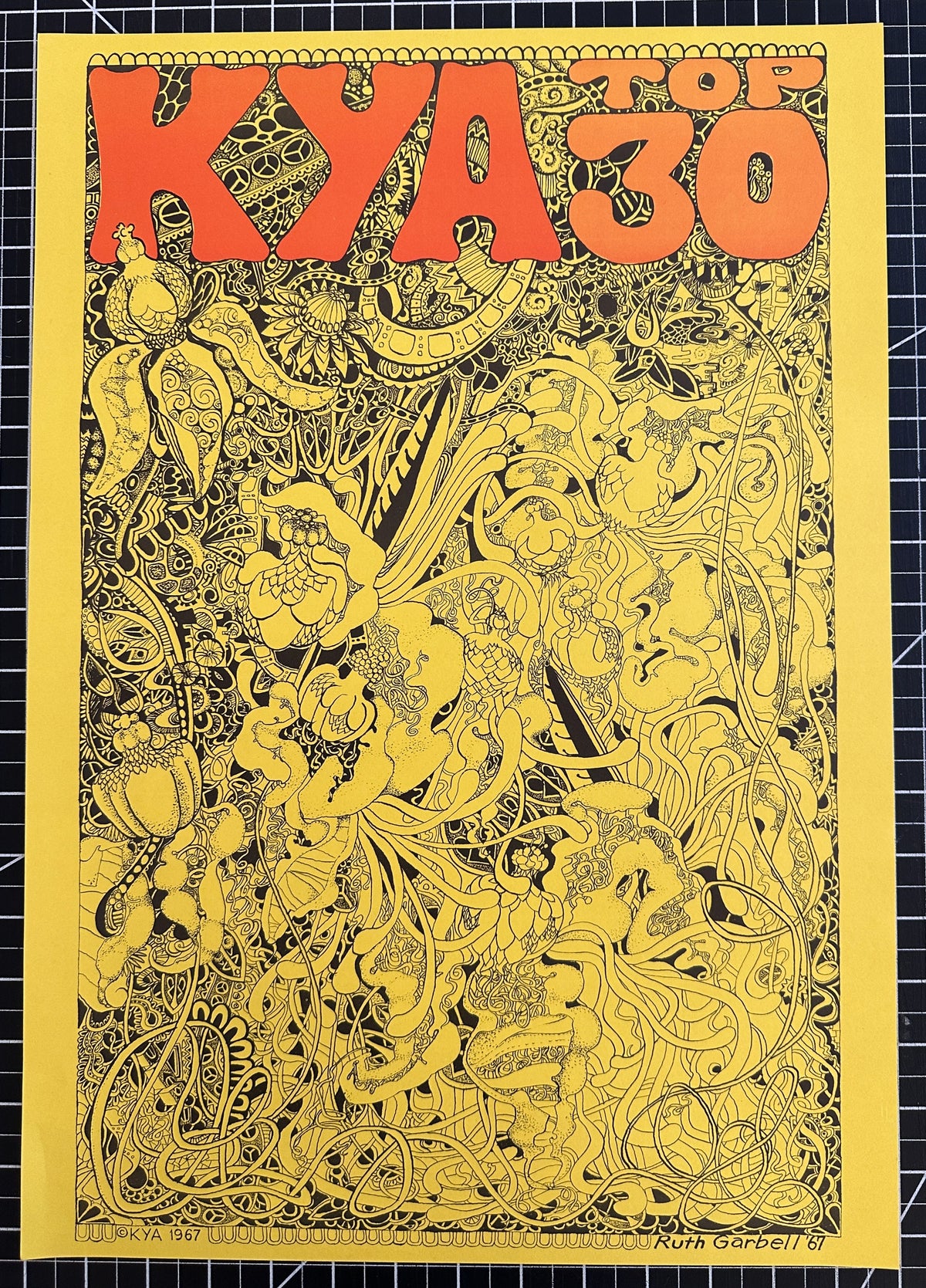 KYA Radio by Ruth Garbell - Original Vintage Poster
