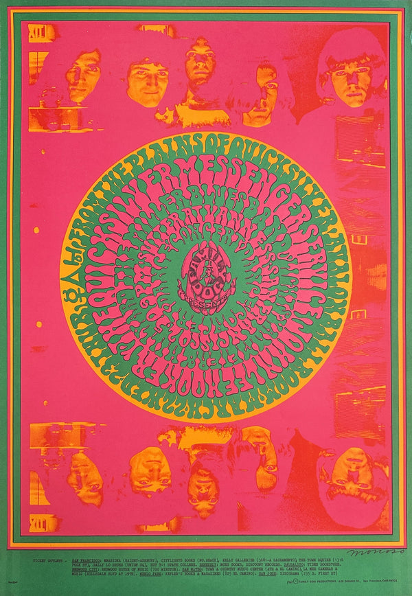 Quicksilver, John Lee Hooker by Moscoso (FD-53-1) - Original Vintage Poster