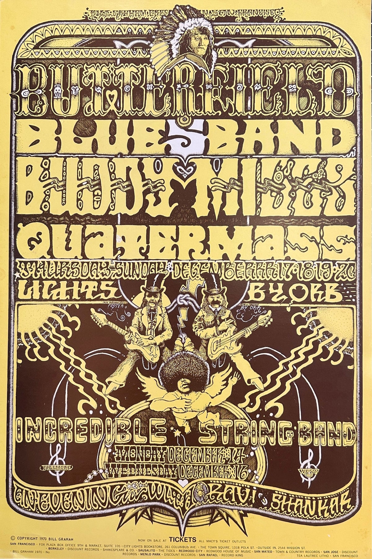 Butterfield Blues Band by Norman Orr (BG-261-1) - Original Vintage Poster