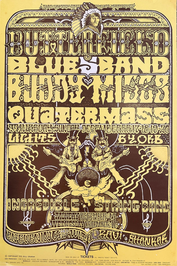 Butterfield Blues Band by Norman Orr (BG-261-1) - Original Vintage Poster