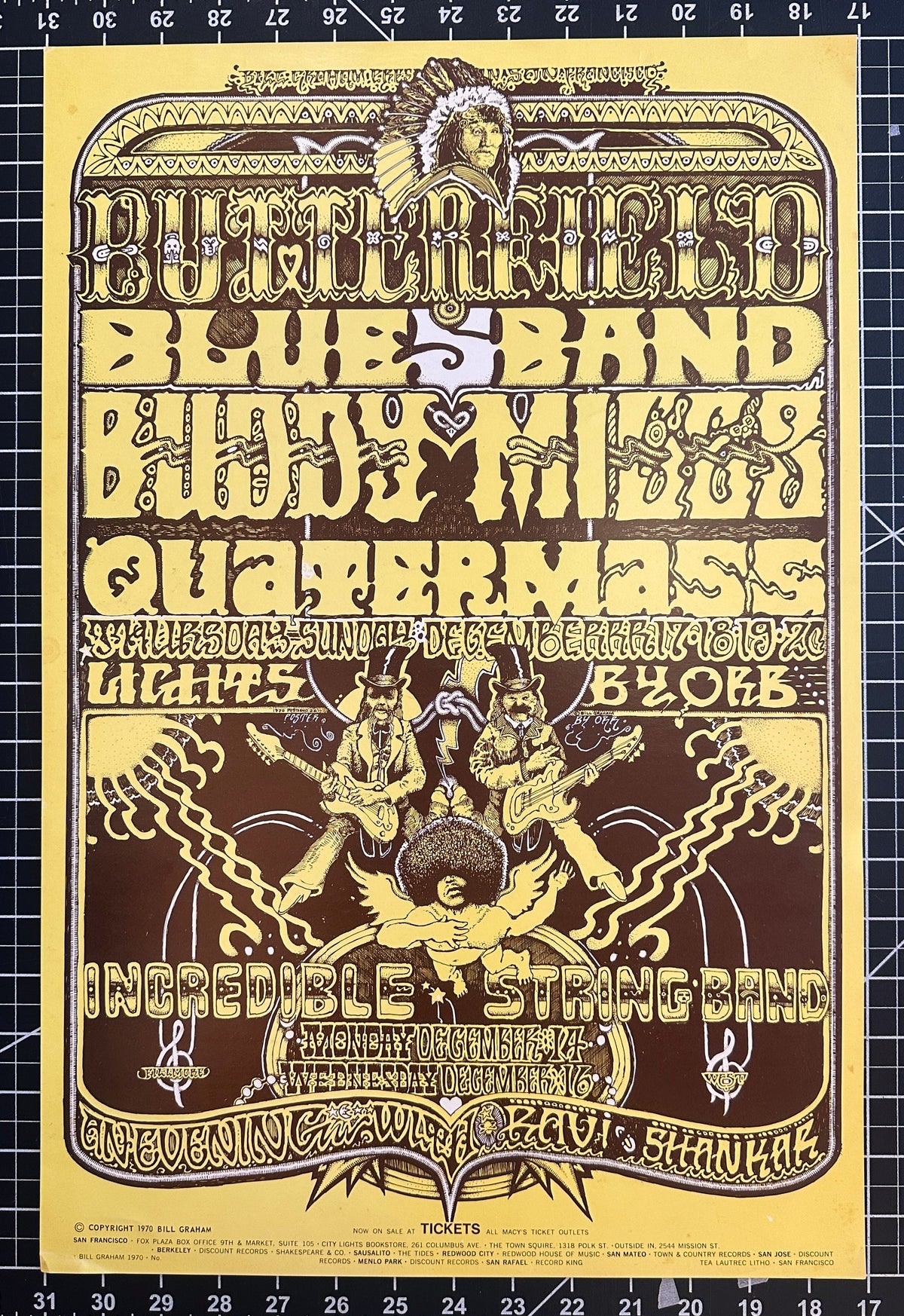 Butterfield Blues Band by Norman Orr (BG-261-1) - Original Vintage Poster